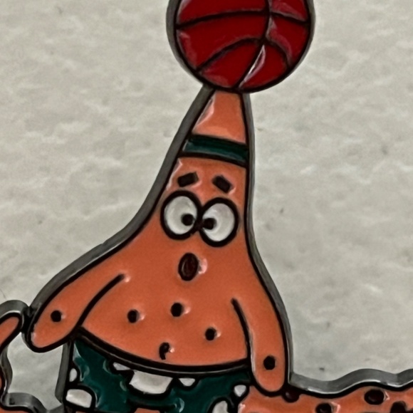 Spongebob Patrick Nike Basketball Enamel Pin Squarepants Gary Cartoon New - Picture 2 of 7